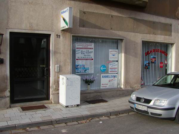 Rekonstruktion einer Ladenfassade in Schmlln
