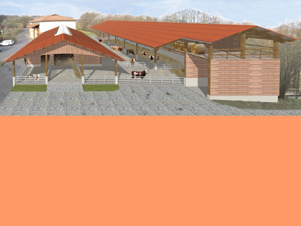 Visualisierung: Stallneubau in Altenschlirf