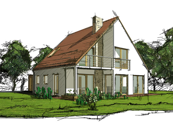 Konzept/Visualisierung: Geplante Wohnh�user