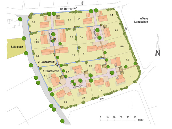 Stdtebau/Erschlieung: kosiedlung in Weyhers